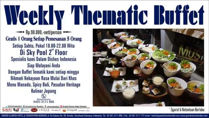 Weekly Thematic Buffet Hotel Clarion