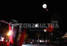 Gelar Malam Kenegaraan, Taburan Lampu Hiasi di Pulau Bokori Gelar Malam Kenegaraan pulau bokori