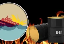 Insiden Terbakarnya KM Lintas Samudra, Penyidik Periksa Pemilik BBM Ilustrasi_kapal_terakar