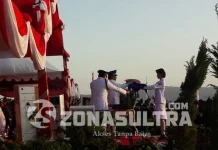 Apresiasi Paskibraka 2016, Nur Alam Beri Bonus Safari ke Yogyakarta PASKIBRAKA SULTRA penurunan bendera