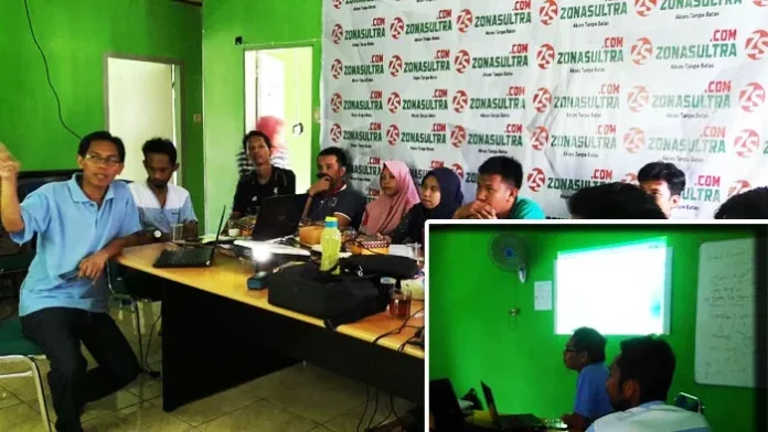 Tingkatkan Kompetensi Pewarta, Zonasultra.com Gelar In House Training