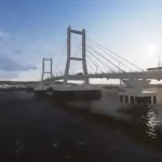 Besok, Menteri PUPR Dijadwalkan Meletakan Batu Pertama Jembatan Bahteramas ilustrasi jembatan teluk kota kendari