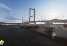 Besok, Menteri PUPR Dijadwalkan Meletakan Batu Pertama Jembatan Bahteramas ilustrasi jembatan teluk kota kendari