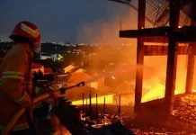 Rumah Kos-kosan di Kendari Barat Ludes Terbakar Kantor Dinas Tenaga Kerja Muna Terbakar