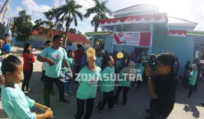 Begini Cara Anak Penyandang Disabilitas Meohai Kendari Meriahkan HUT RI ke-71