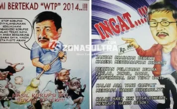 Ketika Poster Anti Korupsi Menempel di Dinding Kantor Gubernur Sultra Ketika Poster Anti Korupsi Menempel di Dinding Kantor Gubernur Sultra