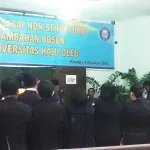 Rektor UHO Lantik 157 Pejabat Nonstruktural di Selasar Gedung Rektor UHO Lantik 157 Pejabat Nonstruktural di Selasar Gedung