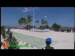 VIDEO : Detik-detik Pengibaran Bendera Merah Putih di Pulau Bokori