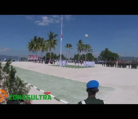 VIDEO : Detik-detik Pengibaran Bendera Merah Putih di Pulau Bokori