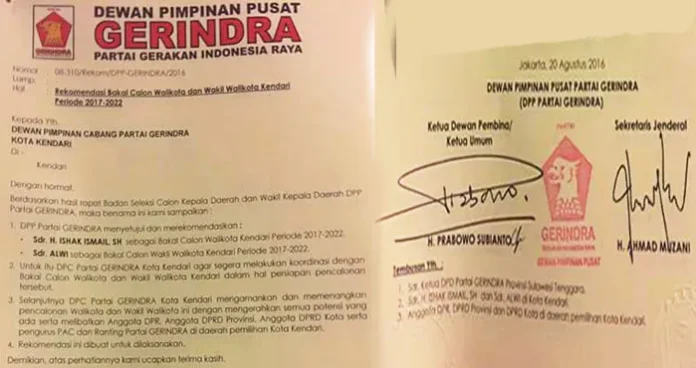 Resmi Dapatkan Gerindra, Ishak Ismail Dipastikan Maju di Pilwali