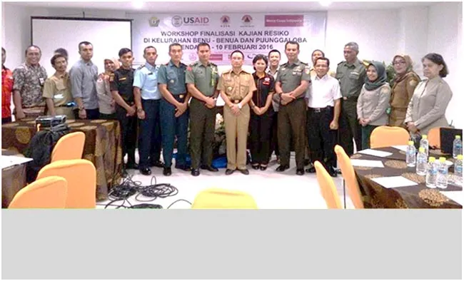 10-februari-copy Kontijensi Banjir - Perwakilan instansi dan stakeholder terkait penanggulangan bencana di Sulawesi Tenggara (Sultra) bertemu dan berdiskusi untuk melakukan review dokumen rencana kontijensi banjir di Hotel Plaza Inn Kendari (Rabu, 10/2/2016). (Istimewa)