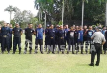 57 Satpam UHO Ikuti Pelatihan di SPN Anggotoa barisan-satpam-saat-mendengarkan-arahan-dari-pihak-polda-terkait-kegiatan-pelatihan-gada-pratama