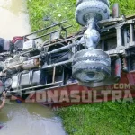 Sopir Mabuk, Truk Masuk Jurang di Konda Sopir Mabuk, Truk Masuk Jurang di Konda