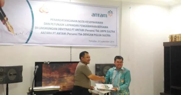 Pengamanan Obyek Vital, ANTAM Teken Kontrak dengan Polda Sultra