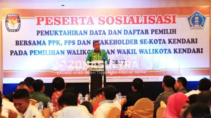 asrun_kpu Buka Sosialisasi Pemuktahiran Data KPU, Asrun Harap Semua Stakeholder Suskeskan Pilwali
