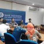 BI : Perekonomian Sultra Membaik konferensi Pers BI - Saat konferensi pers terkait gambaran perekonomian Sulawesi Tenggara (Sultra) pada triwulan II 2016, di Kantor BI Sultra, Jumat (9/9/2016).