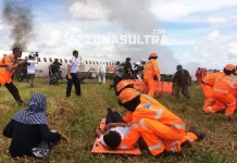 Anoa 737 Gagal Mendarat, 80 Orang Penumpang Alami Luka Serius Anoa 737 Gagal Mendarat, 80 Orang Penumpang Alami Luka Serius