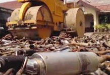 Satlantas Polres Muna Musnahkan 387 Knalpot Racing ilustrasi-pemusnahan-knalpot