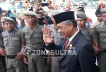 Nur Alam Ingin Penggantinya Tak Tonjolkan Nepotisme Usai Melantik, Nur Alam Lambaikan Tangan ke Media