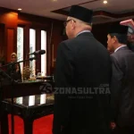 Wagub Sultra Lantik 4 Pejabat Eselon II, Kepala BKP Rangkap Jabatan Wagub Sultra Lantik 4 Pejabat Eselon II, Kepala BKP Rangkap Jabatan