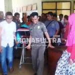 Peluru Bersarang di Perut, Satu Perampok Nasabah Bank Dirujuk ke RS Kendari Ingin Lihat Langsung Pelaku Perampokan, Ratusan Warga Padati RSUD Konut