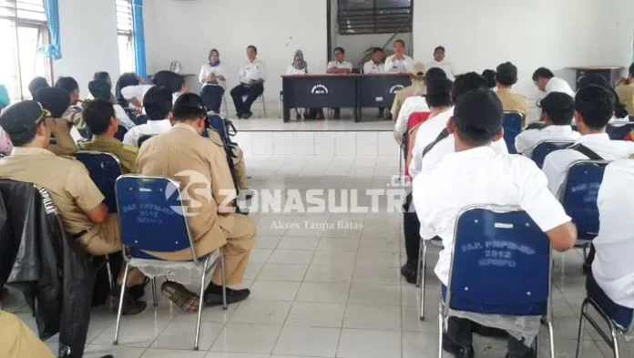 rapat_evaluasidesa Dana Bumdes di Konut Terancam Tak Dicairkan