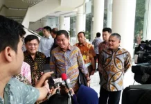 Temui Wapres, Kery Laporkan Tambang Bermasalah Bupati Konawe Kerry Saiful Konggoasa bersama Menteri ESDM Jonan Ignatius