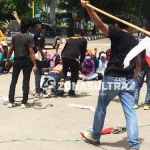 Peringati Sumpah Pemuda, Mahasiswa di Kendari Desak Warga Asing Wajib Gunakan Bahasa Indonesia Peringati Sumpah Pemuda, Mahasiswa di Kendari Desak Warga Asing Wajib Gunakan Bahasa Indonesia