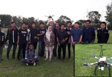 Mahasiswa Teknik UHO Ciptakan Drone Pemadam Api Mahasiswa Teknik UHO Ciptakan Drone Pemadam Api