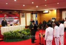 Nur Alam Resmi Lantik 3 Pj Bupati Nur Alam Resmi Lantik 3 Pj Bupati