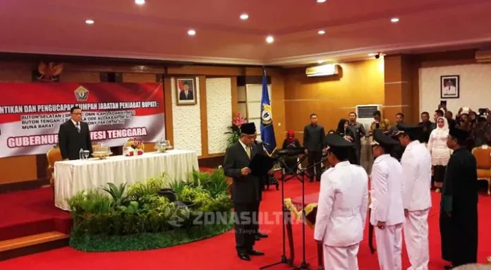Nur Alam Resmi Lantik 3 Pj Bupati