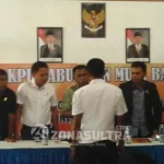 KPU Mubar Tetapkan Dua Pasangan Calon Bupati KPU Mubar Tetapkan Dua Pasangan Calon Bupati
