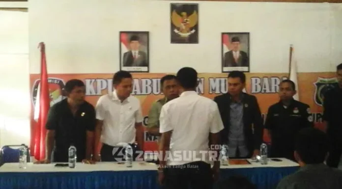 KPU Mubar Tetapkan Dua Pasangan Calon Bupati