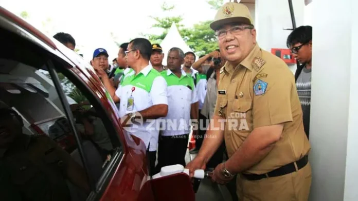 Asrun Apresiasi Pertamina Launching Pertalite di Kendari