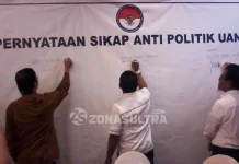 Pernyataan Sikap Anti Politik Uang, 3 Calon Walikota Tak Hadir Pernyataan Sikap Anti Politik Uang, 3 Calon Walikota Tak Hadir