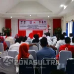 Ramadio Pimpin PMI Butur, Pengurus dan Relawan Diharap Bekerja Secara Ikhlas Suasana Musda I PMI Butur yang berlangsung selama 2 hari di hotel Saraea. (DARMAWAN/ZONASULTRA.COM)