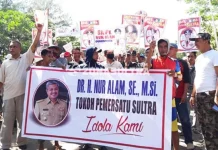 Polisi Siagakan 400 Personil, Aksi Save Nur Alam Berlangsung Aman Save Nur Alam, Ribuan Masyarakat Gelar Aksi di Eks MTQ