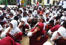 Bulan Kesehatan Gigi Nasional, PDGI Kendari Gelar Sikat Gigi Massal Siswa SD