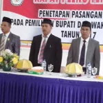 KPU Resmi Tetapkan Umar-Bakry Calon Tunggal di Pilkada Buton Penetapan Paslon Umar - Bakry