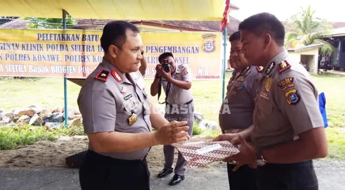 Polda Sultra Beri Bantuan Tiga Polres Bangun Klinik Kesehatan