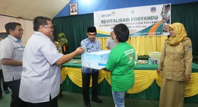 Antam Revitalisasi Kader Posyandu di Pomalaa