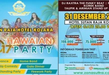 Sambut Tahun Baru 2017, Hotel Sutan Raja Kolaka Gelar Hawaian Party Hawaian Party
