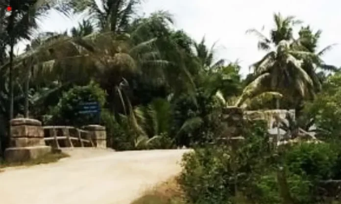 Jembatan yang melintasi jalan ring road Di desa Nihi Kecamatan Sawerigadi terhambat karena izin lahan. (Laode Pialo/ZONASULTRA.COM)