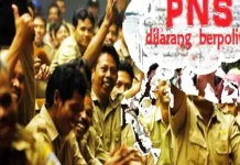 Ikut Sosialisasi Paslonkada, Pegawai Kecamatan Besulutu Terancam Pidana ilustrasi pns politik