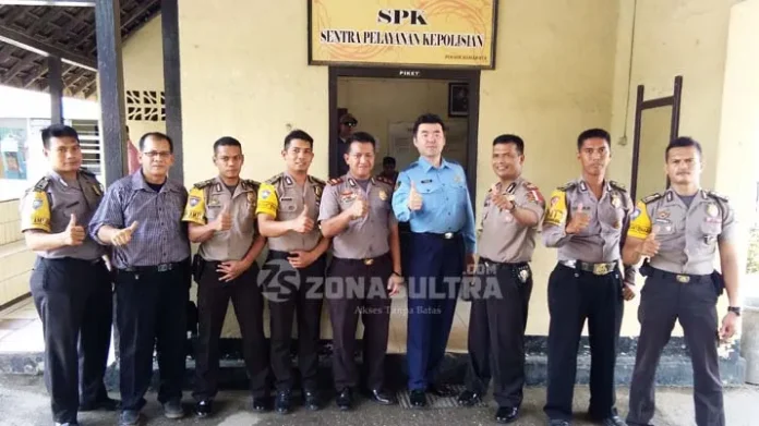 Polisi Jepang Kunjungi Polsek Kemaraya Pantau Kantibmas