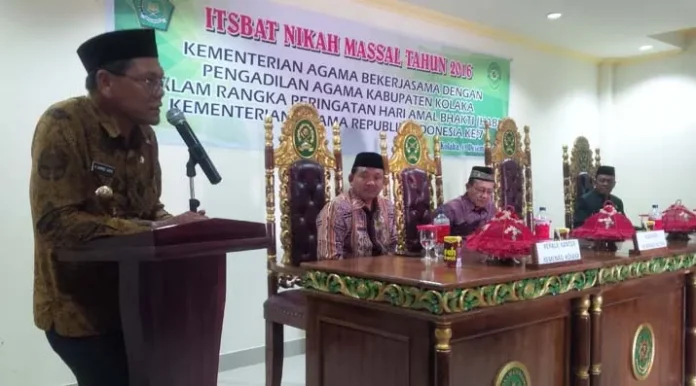 Belum Miliki Buku Nikah, 28 Pasutri di Kolaka Ikut Nikah Massal