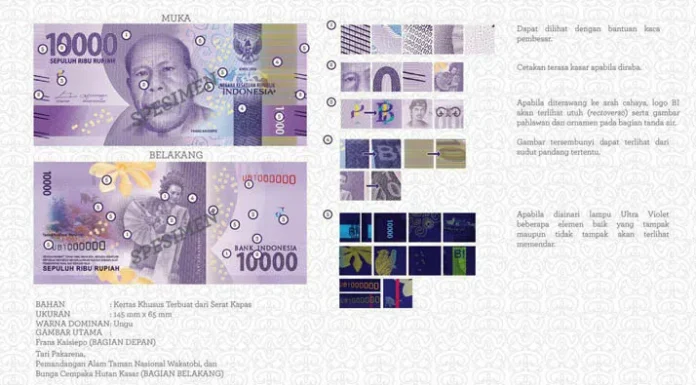 pecahan_sepuluh_ribu BI Luncurkan Uang Rupiah Desain Terbaru, Wisata Wakatobi Jadi Gambar Pecahan Rp 10.000
