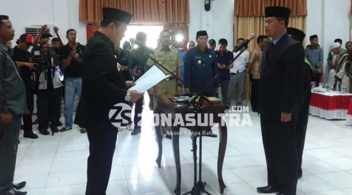 Ruksamin Lantik Sekda Defintif Konawe Utara