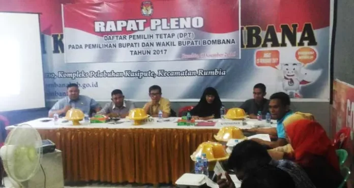 rapat_pleno_terbuka_bombana Ini Jumlah Daftar Pemilih Tetap Bombana