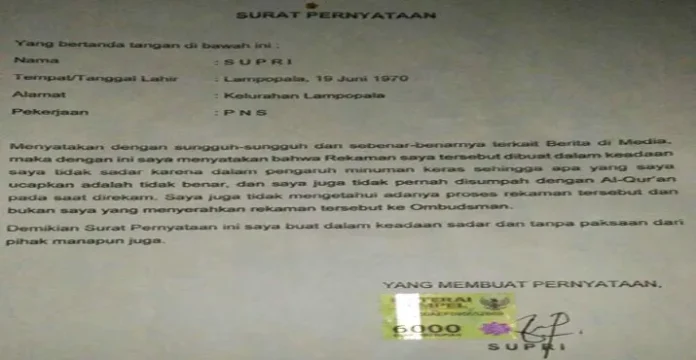 Ini Yang Membuat Pj Bupati Bombana Yakin Tak Terlibat Aliran Pungli